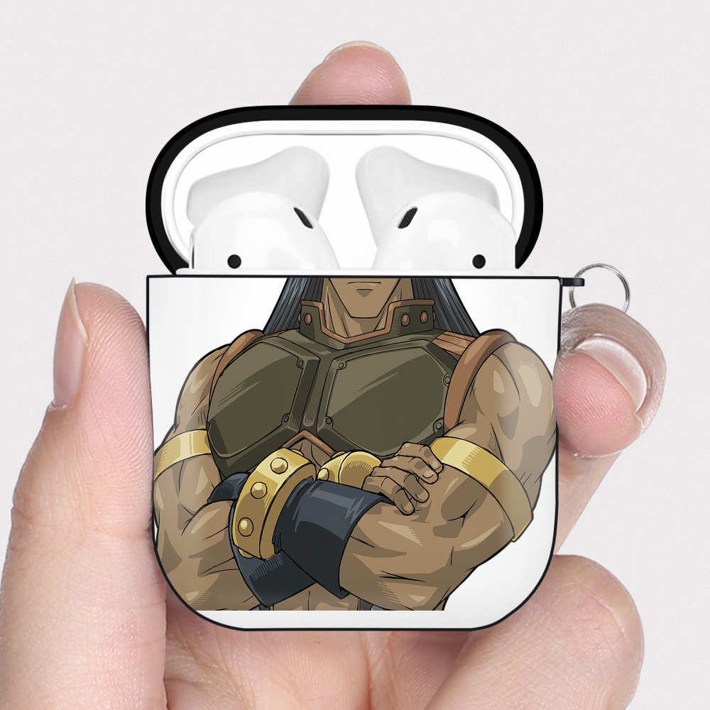 （画像用） 遊☆戯☆王 Yu-Gi-Oh! AirPods 第2世代保護ケース ハードシェル ブラック 耐衝撃・防指紋・カラビナ付き