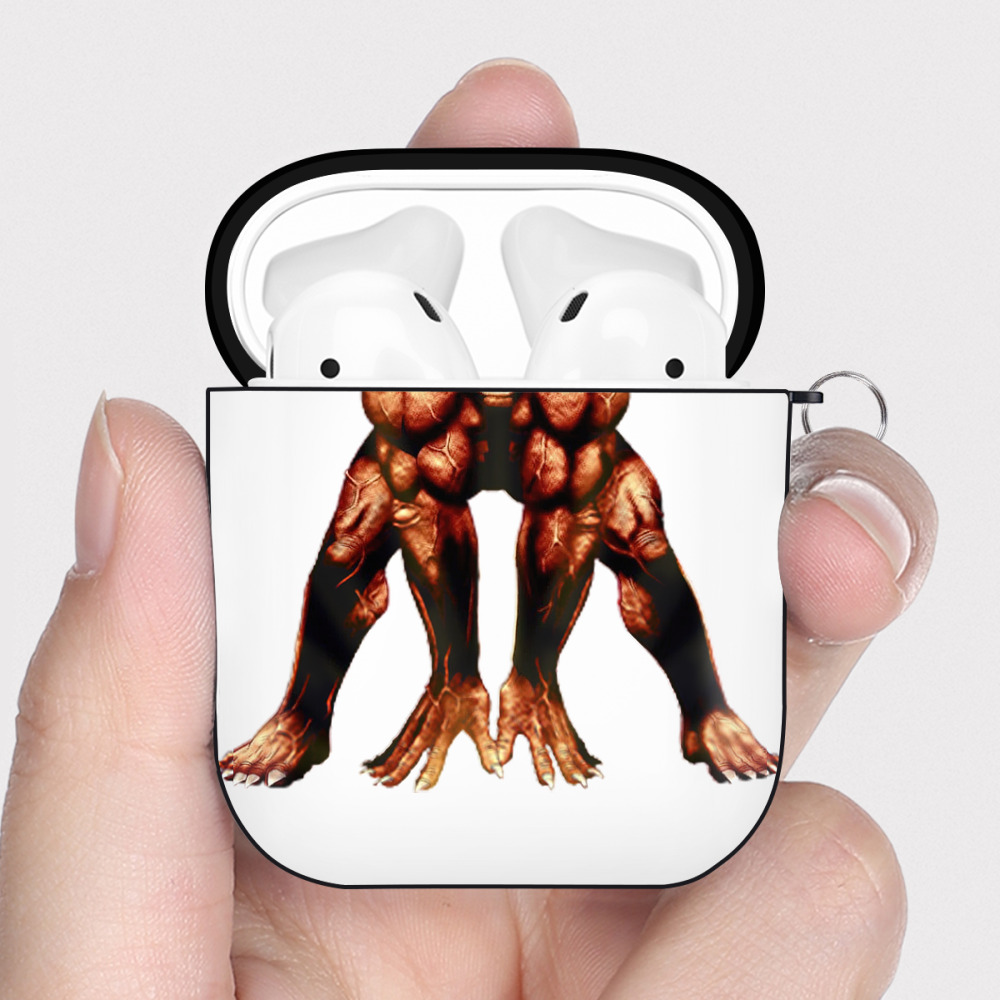 （画像用） 遊☆戯☆王 Yu-Gi-Oh! AirPods 第2世代保護ケース ハードシェル ブラック 耐衝撃・防指紋・カラビナ付き
