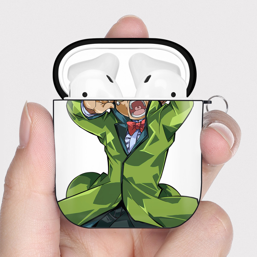 （画像用） 遊☆戯☆王 Yu-Gi-Oh! AirPods 第2世代保護ケース ハードシェル ブラック 耐衝撃・防指紋・カラビナ付き