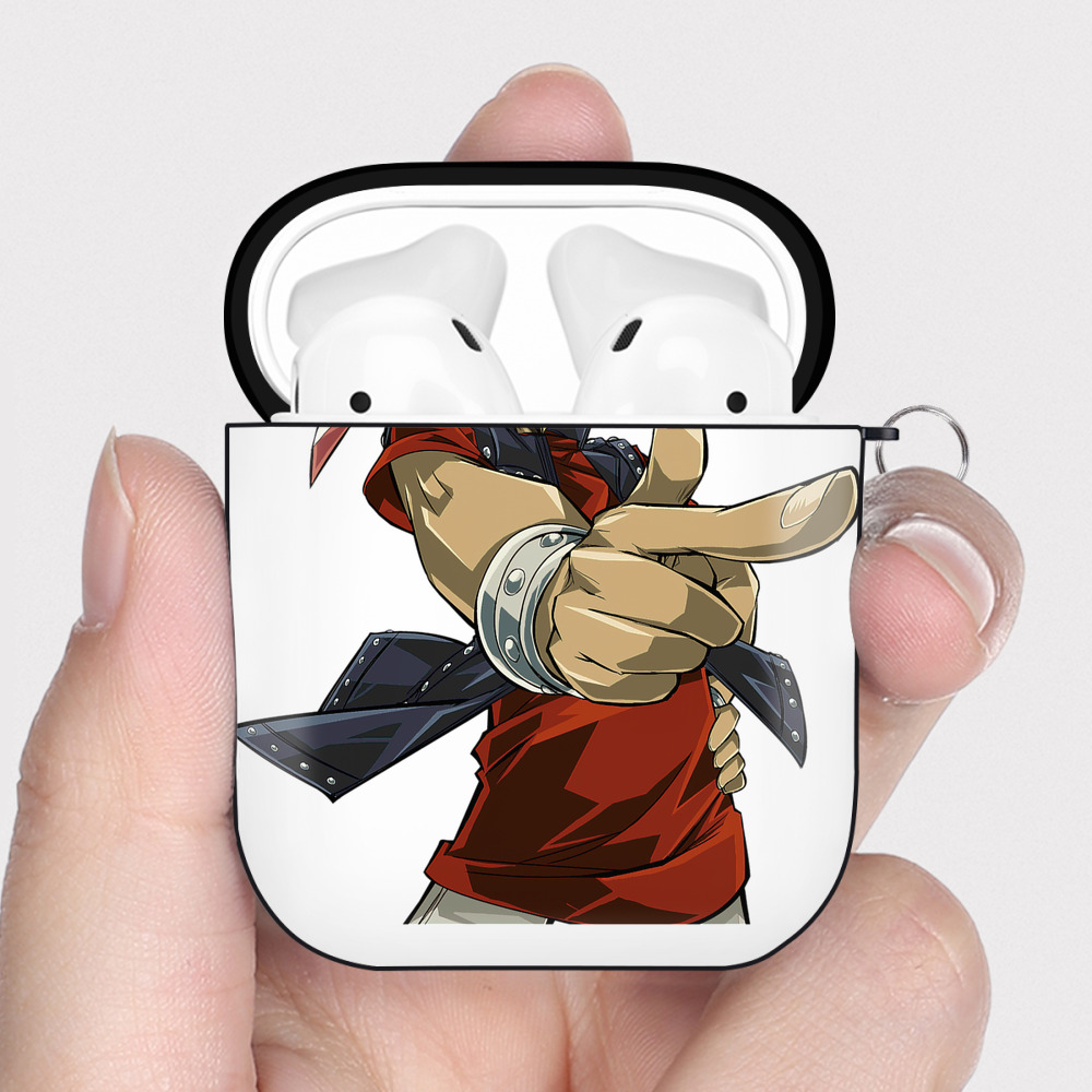 （画像用） 遊☆戯☆王 Yu-Gi-Oh! AirPods 第2世代保護ケース ハードシェル ブラック 耐衝撃・防指紋・カラビナ付き