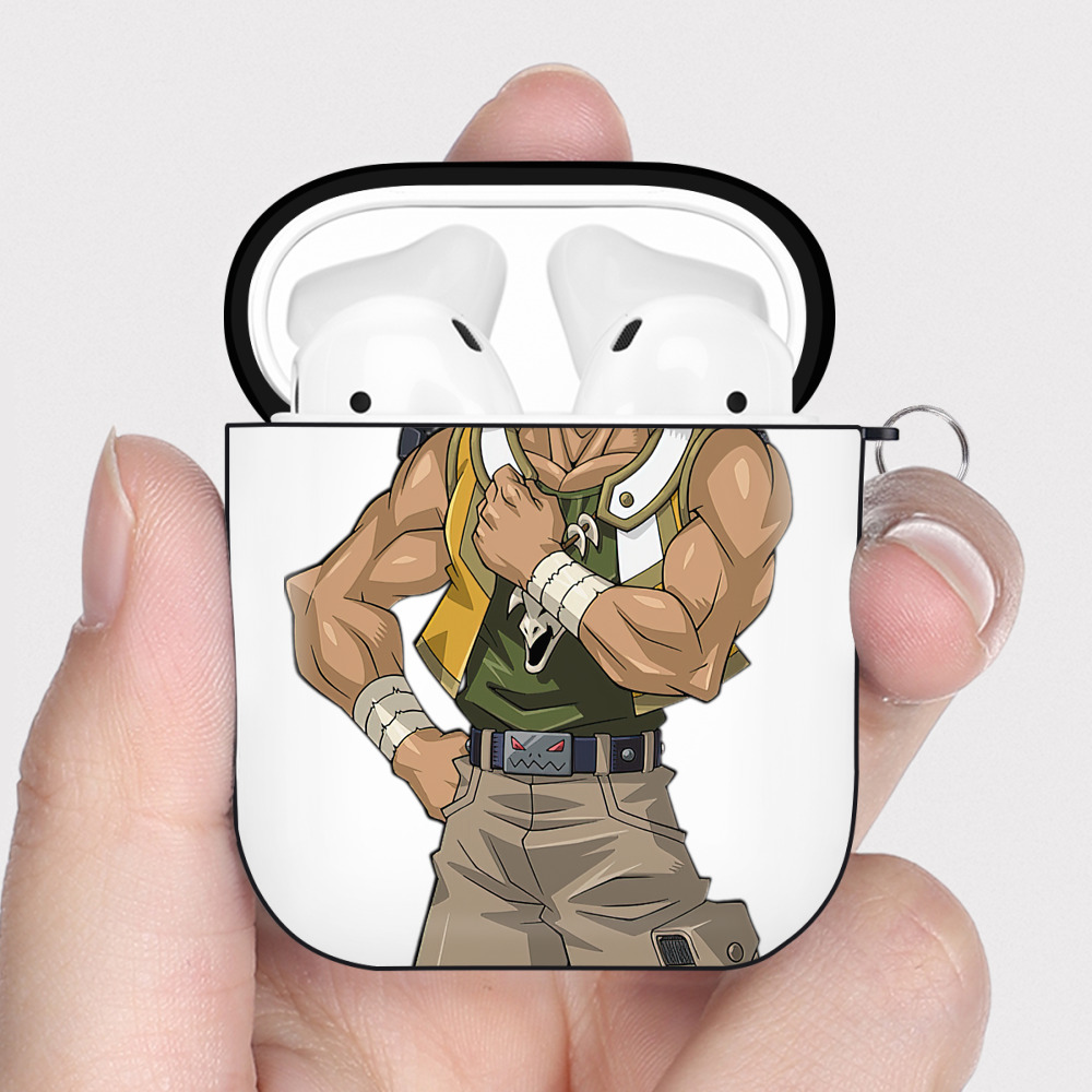（画像用） 遊☆戯☆王 Yu-Gi-Oh! AirPods 第2世代保護ケース ハードシェル ブラック 耐衝撃・防指紋・カラビナ付き