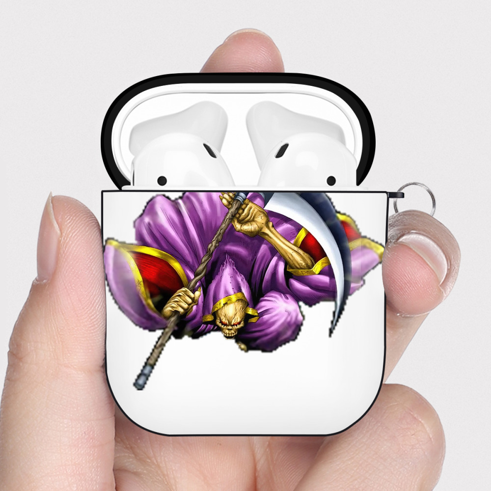 （画像用） 遊☆戯☆王 Yu-Gi-Oh! AirPods 第2世代保護ケース ハードシェル ブラック 耐衝撃・防指紋・カラビナ付き