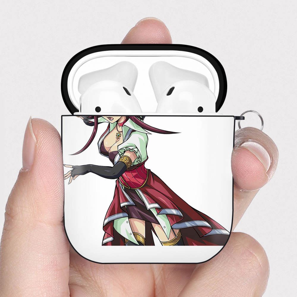 （画像用） 遊☆戯☆王 Yu-Gi-Oh! AirPods 第2世代保護ケース ハードシェル ブラック 耐衝撃・防指紋・カラビナ付き