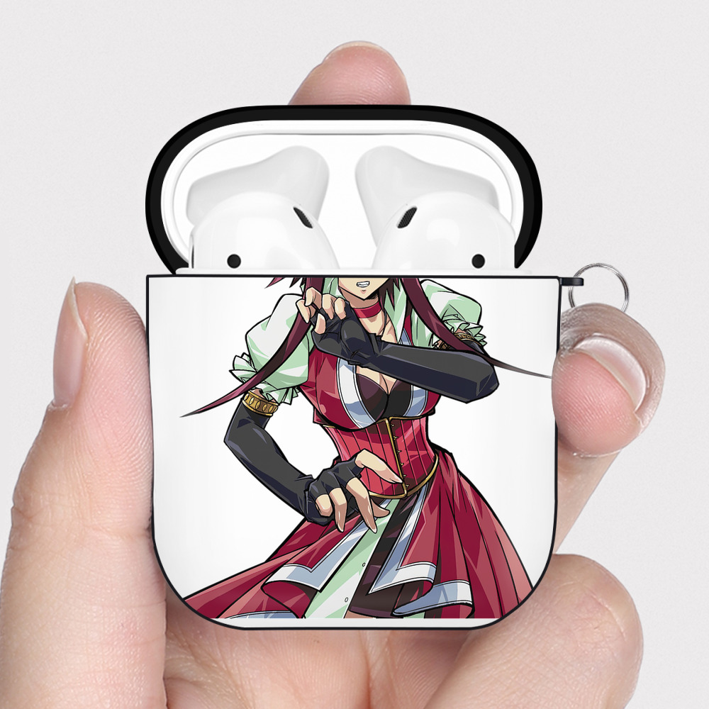 （画像用） 遊☆戯☆王 Yu-Gi-Oh! AirPods 第2世代保護ケース ハードシェル ブラック 耐衝撃・防指紋・カラビナ付き