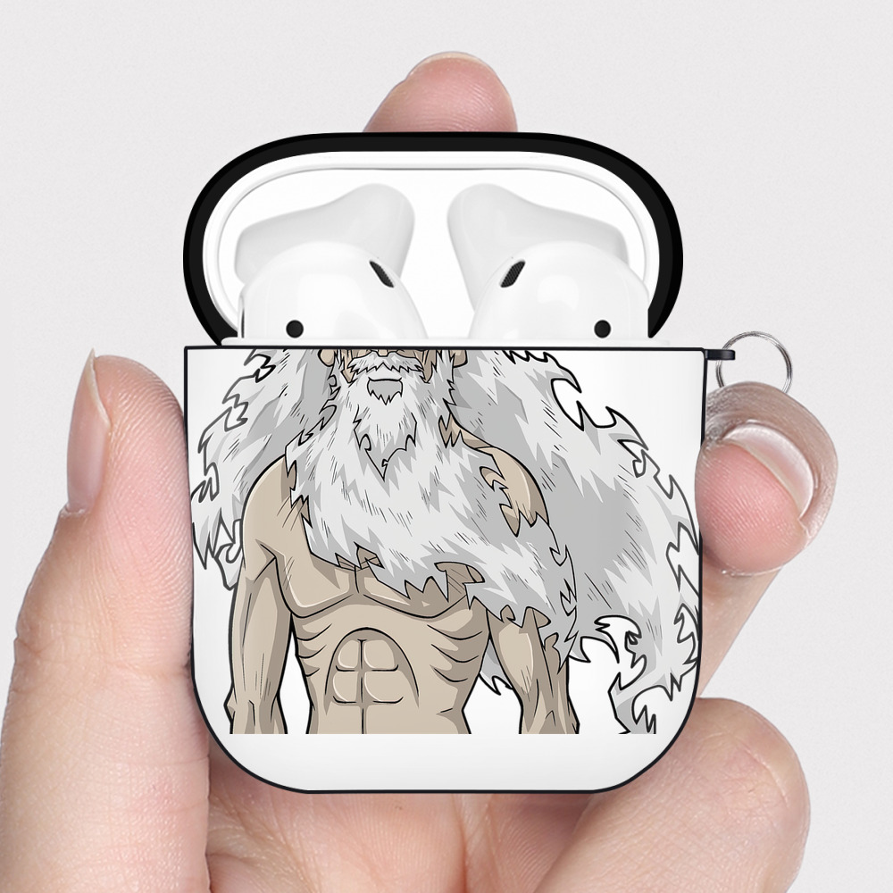 （画像用） 遊☆戯☆王 Yu-Gi-Oh! AirPods 第2世代保護ケース ハードシェル ブラック 耐衝撃・防指紋・カラビナ付き