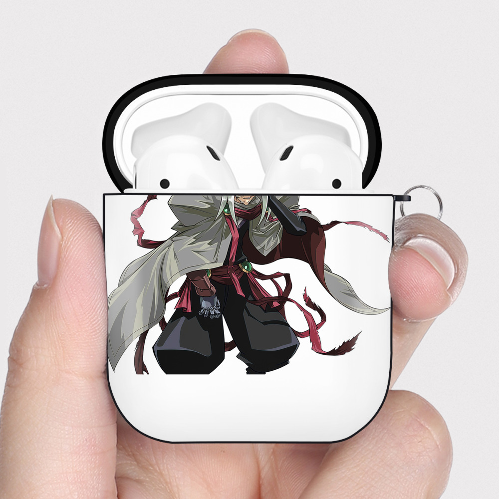 （画像用） 遊☆戯☆王 Yu-Gi-Oh! AirPods 第2世代保護ケース ハードシェル ブラック 耐衝撃・防指紋・カラビナ付き