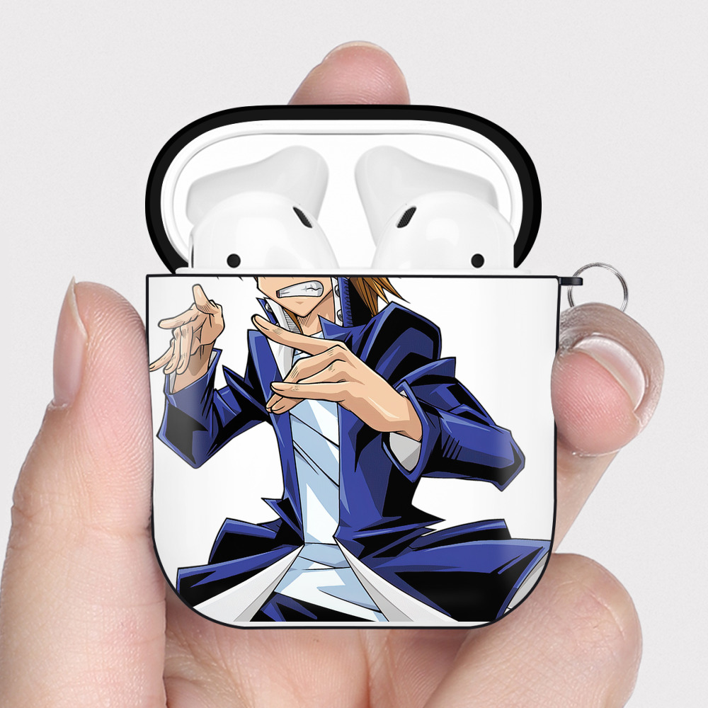 （画像用） 遊☆戯☆王 Yu-Gi-Oh! AirPods 第2世代保護ケース ハードシェル ブラック 耐衝撃・防指紋・カラビナ付き