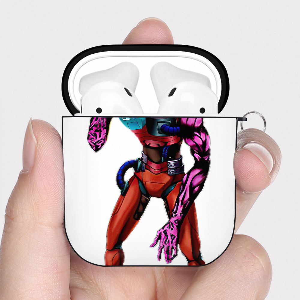 （画像用） 遊☆戯☆王 Yu-Gi-Oh! AirPods 第2世代保護ケース ハードシェル ブラック 耐衝撃・防指紋・カラビナ付き