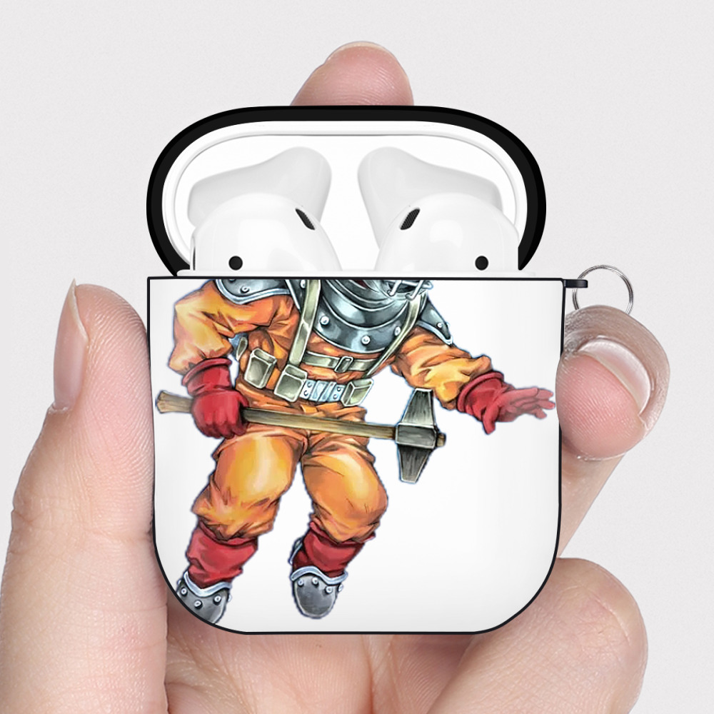 （画像用） 遊☆戯☆王 Yu-Gi-Oh! AirPods 第2世代保護ケース ハードシェル ブラック 耐衝撃・防指紋・カラビナ付き