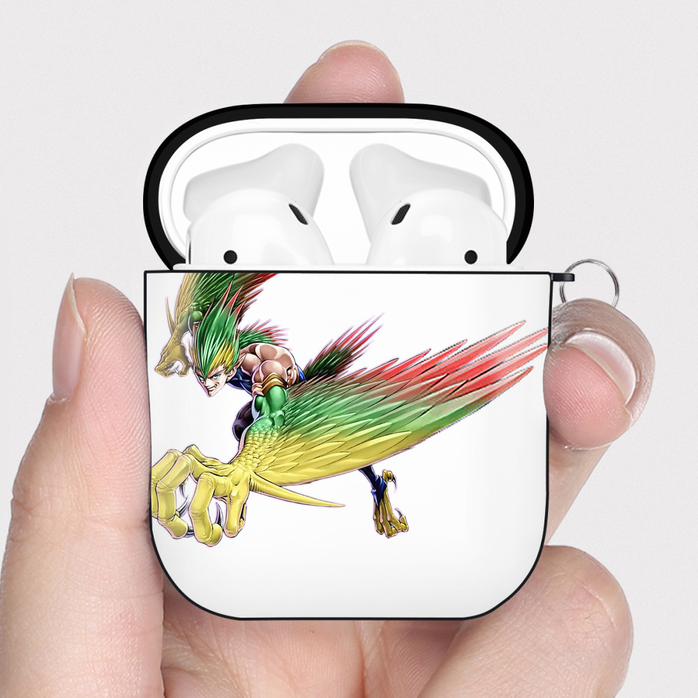 （画像用） 遊☆戯☆王 Yu-Gi-Oh! AirPods 第2世代保護ケース ハードシェル ブラック 耐衝撃・防指紋・カラビナ付き