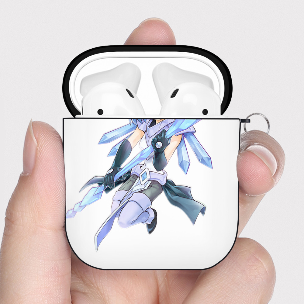 （画像用） 遊☆戯☆王 Yu-Gi-Oh! AirPods 第2世代保護ケース ハードシェル ブラック 耐衝撃・防指紋・カラビナ付き