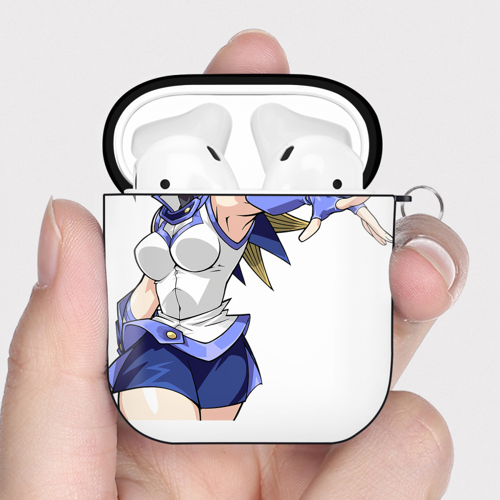 （画像用） 遊☆戯☆王 Yu-Gi-Oh! AirPods 第2世代保護ケース ハードシェル ブラック 耐衝撃・防指紋・カラビナ付き