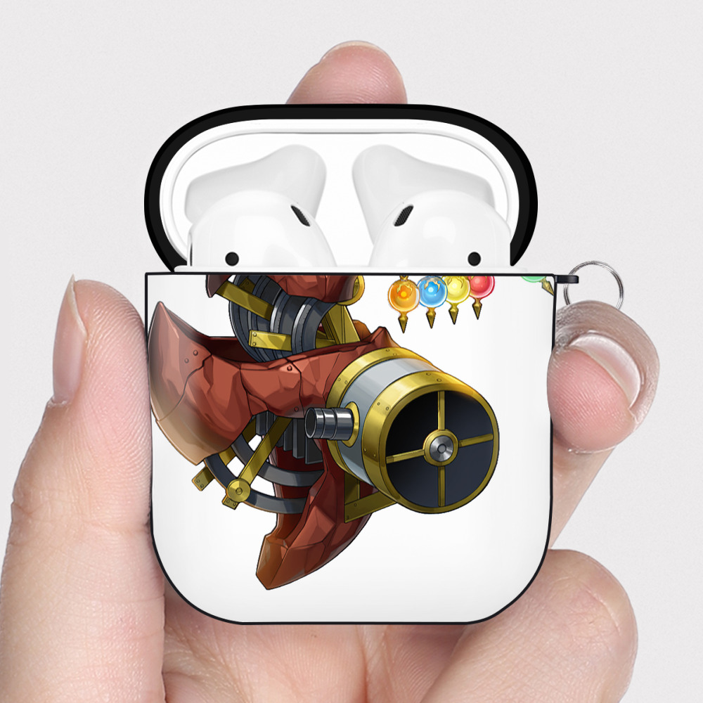 （画像用） 遊☆戯☆王 Yu-Gi-Oh! AirPods 第2世代保護ケース ハードシェル ブラック 耐衝撃・防指紋・カラビナ付き