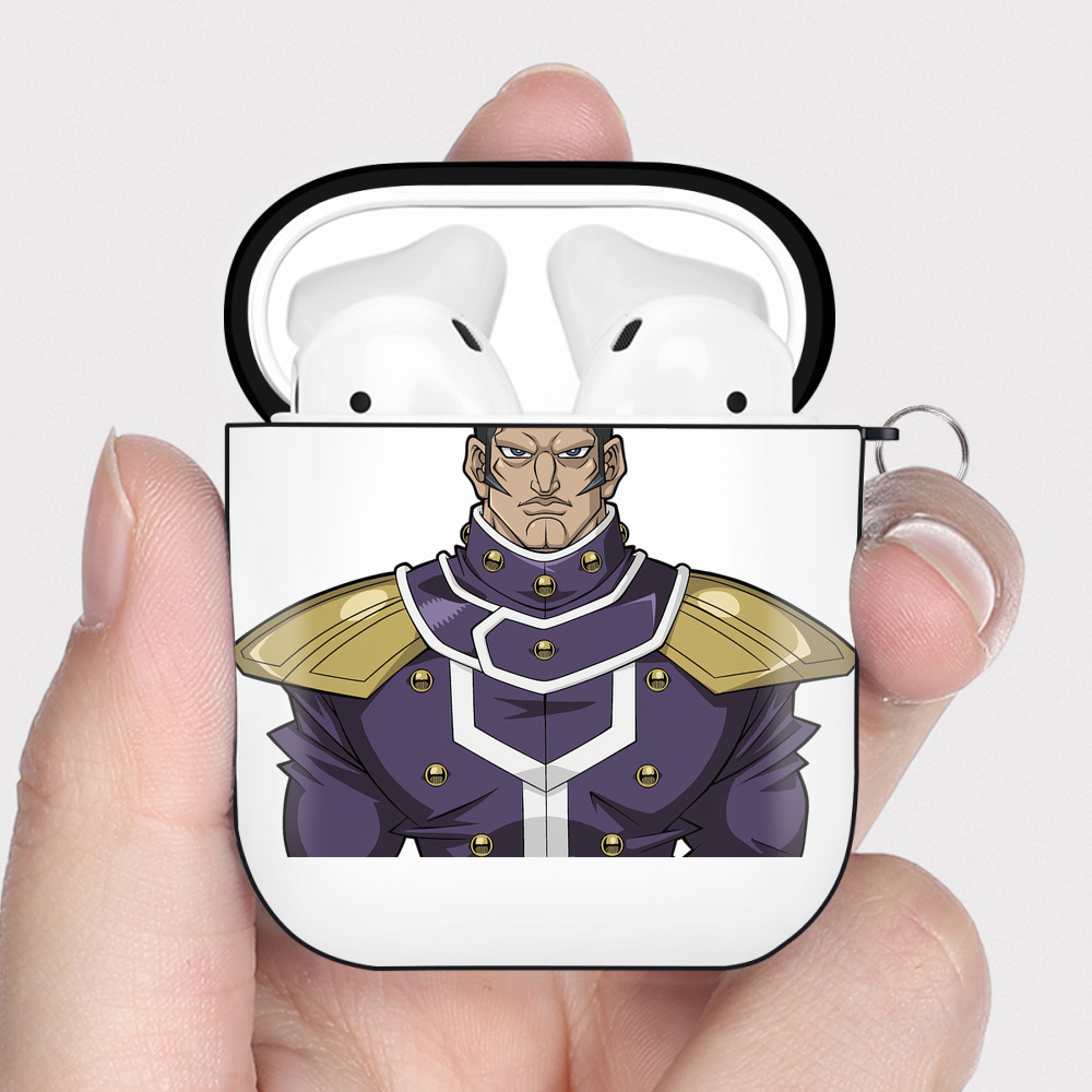 （画像用） 遊☆戯☆王 Yu-Gi-Oh! AirPods 第2世代保護ケース ハードシェル ブラック 耐衝撃・防指紋・カラビナ付き