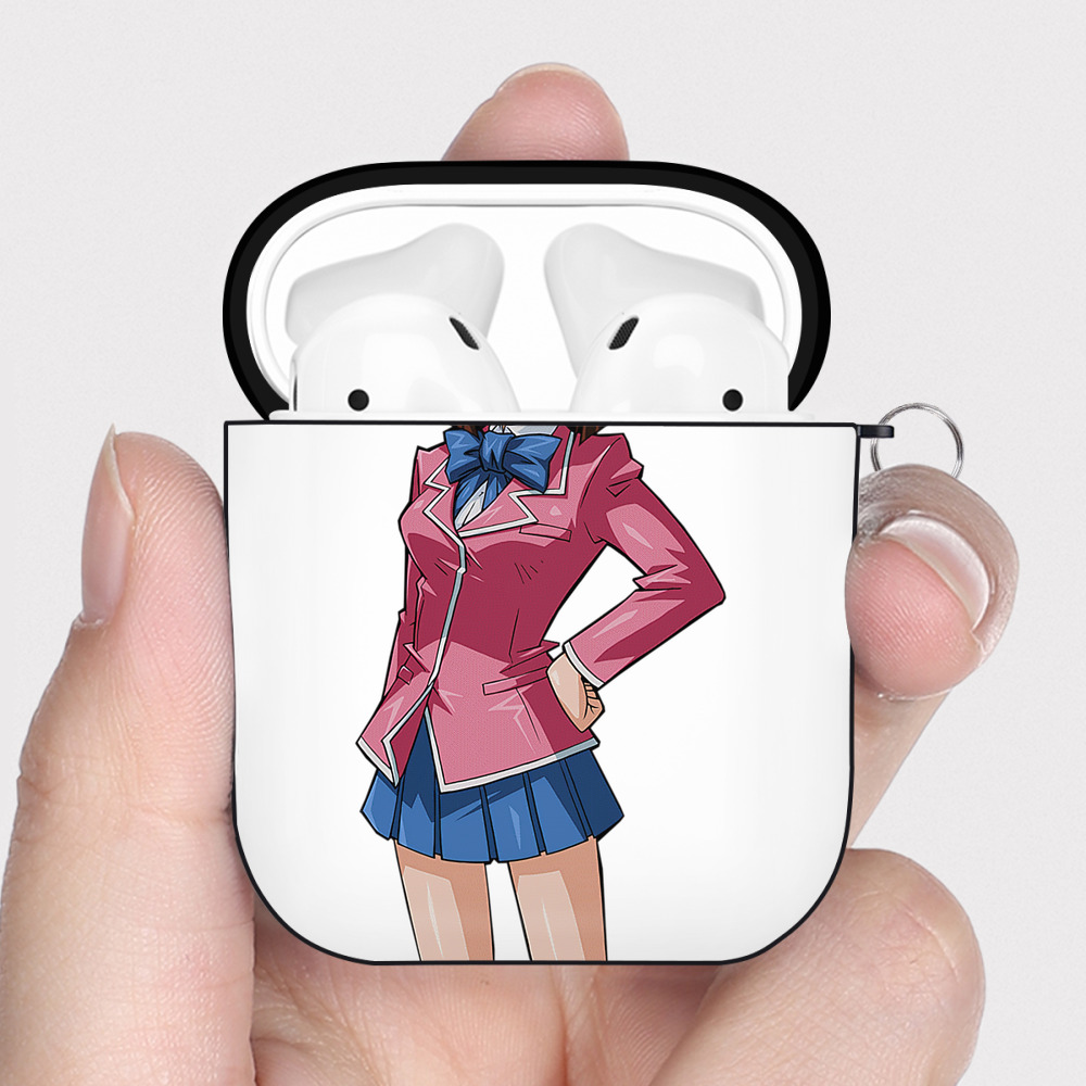 （画像用） 遊☆戯☆王 Yu-Gi-Oh! AirPods 第2世代保護ケース ハードシェル ブラック 耐衝撃・防指紋・カラビナ付き