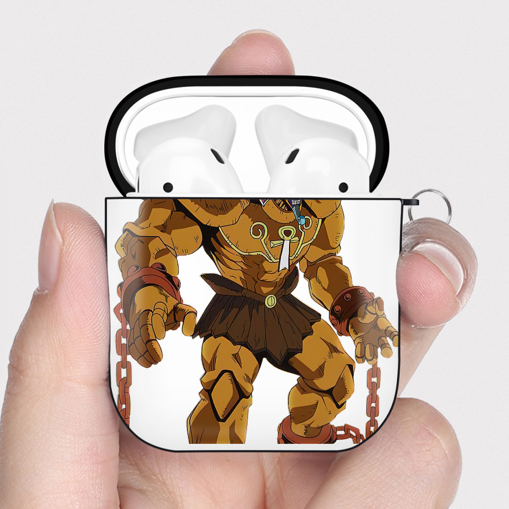 （画像用） 遊☆戯☆王 Yu-Gi-Oh! AirPods 第2世代保護ケース ハードシェル ブラック 耐衝撃・防指紋・カラビナ付き