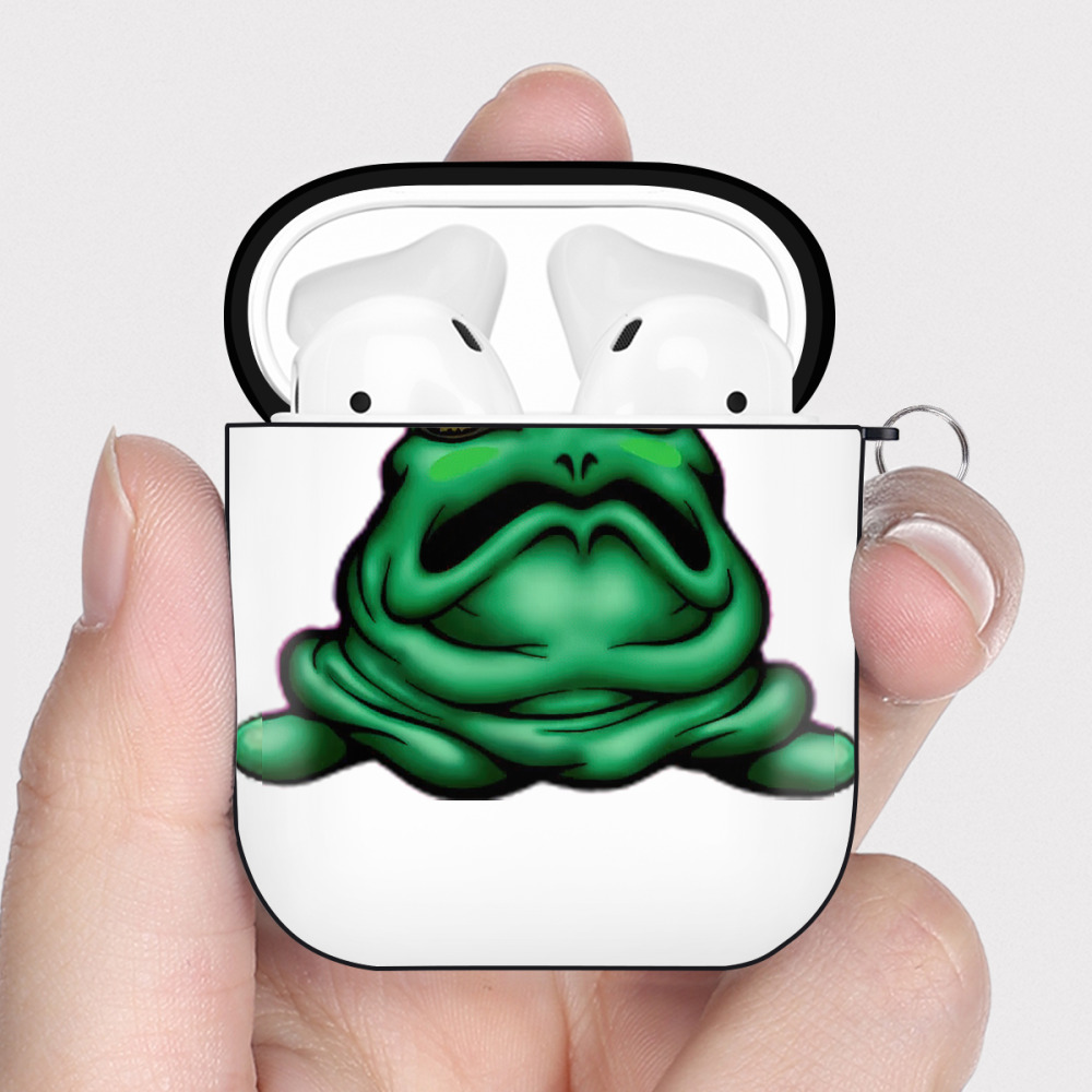 （画像用） 遊☆戯☆王 Yu-Gi-Oh! AirPods 第2世代保護ケース ハードシェル ブラック 耐衝撃・防指紋・カラビナ付き