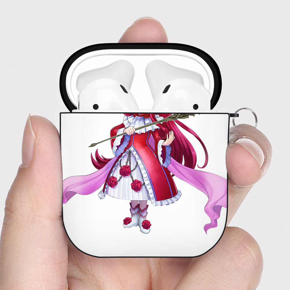 （画像用） 遊☆戯☆王 Yu-Gi-Oh! AirPods 第2世代保護ケース ハードシェル ブラック 耐衝撃・防指紋・カラビナ付き