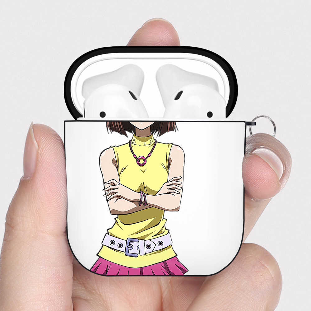 （画像用） 遊☆戯☆王 Yu-Gi-Oh! AirPods 第2世代保護ケース ハードシェル ブラック 耐衝撃・防指紋・カラビナ付き