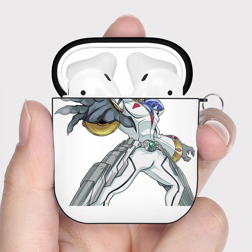 （画像用） 遊☆戯☆王 Yu-Gi-Oh! AirPods 第2世代保護ケース ハードシェル ブラック 耐衝撃・防指紋・カラビナ付き