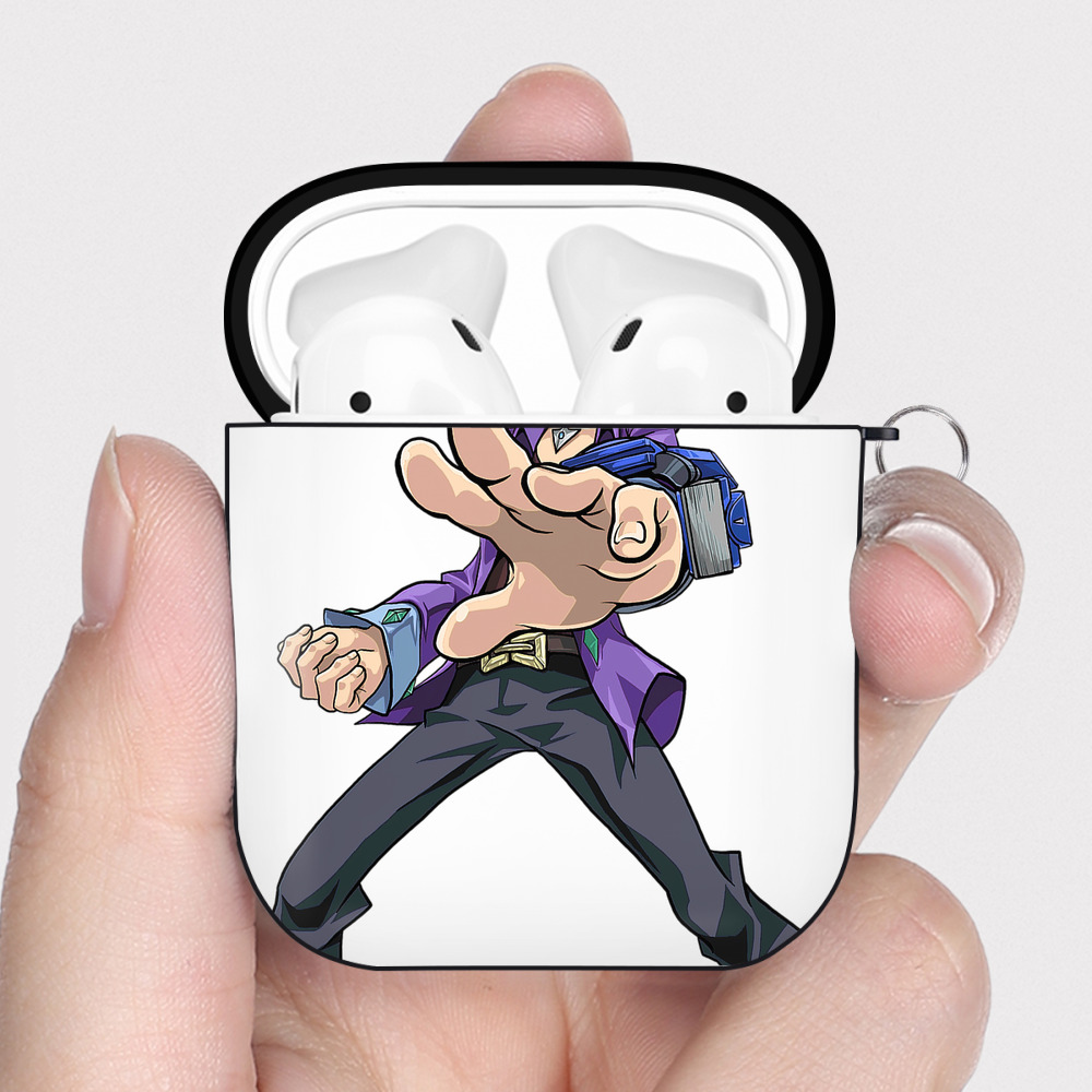 （画像用） 遊☆戯☆王 Yu-Gi-Oh! AirPods 第2世代保護ケース ハードシェル ブラック 耐衝撃・防指紋・カラビナ付き