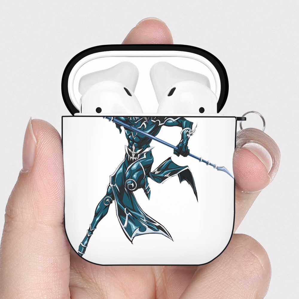 （画像用） 遊☆戯☆王 Yu-Gi-Oh! AirPods 第2世代保護ケース ハードシェル ブラック 耐衝撃・防指紋・カラビナ付き