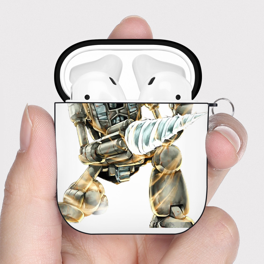（画像用） 遊☆戯☆王 Yu-Gi-Oh! AirPods 第2世代保護ケース ハードシェル ブラック 耐衝撃・防指紋・カラビナ付き