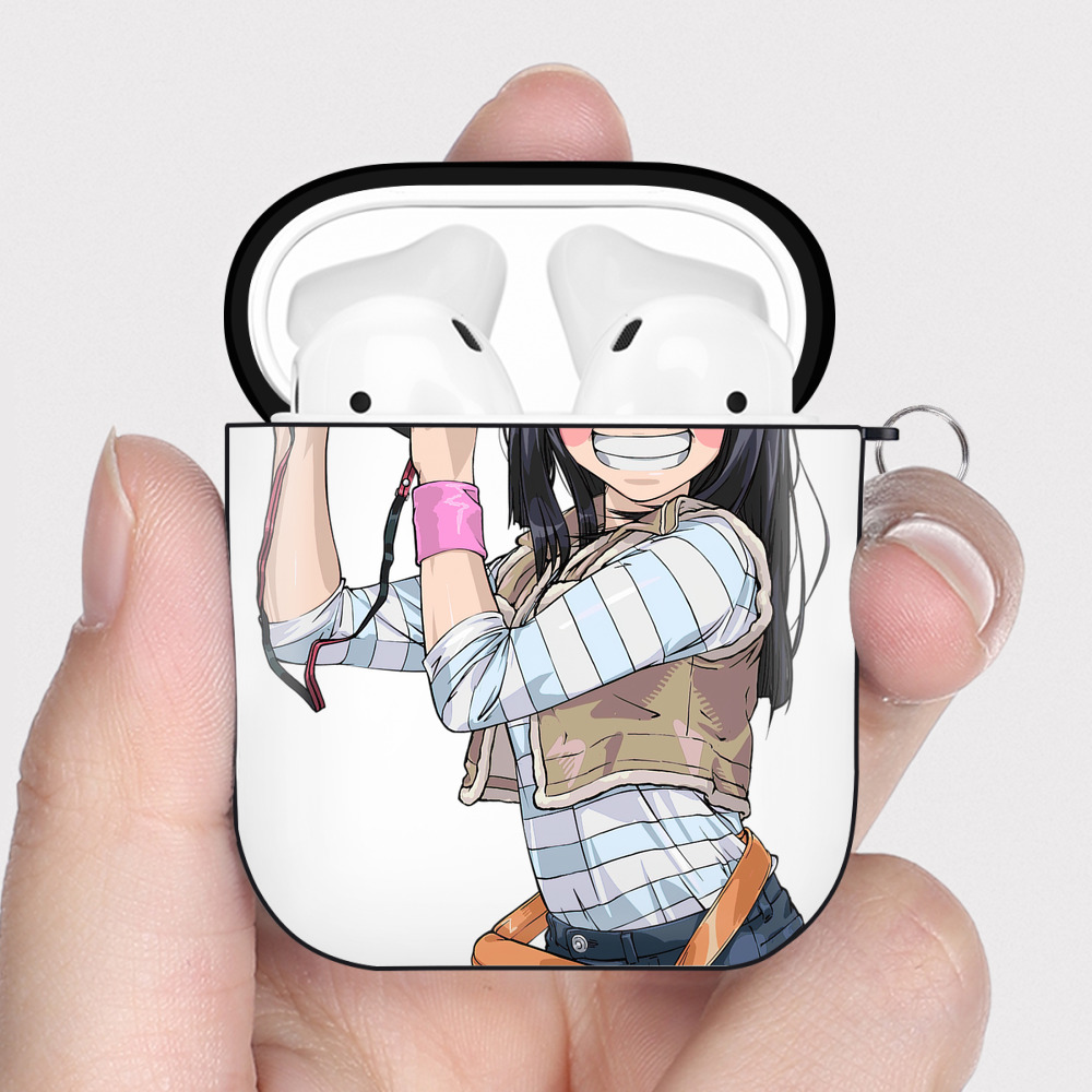 （画像用） 遊☆戯☆王 Yu-Gi-Oh! AirPods 第2世代保護ケース ハードシェル ブラック 耐衝撃・防指紋・カラビナ付き
