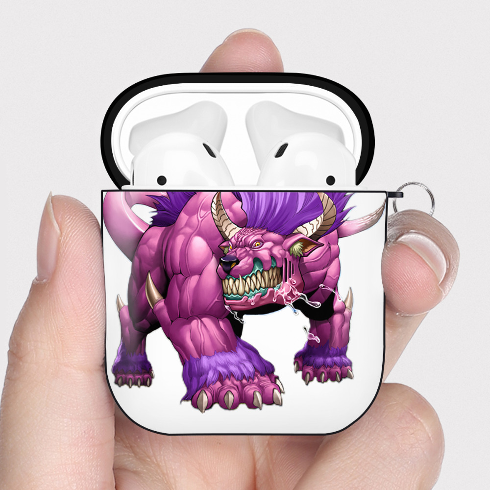 （画像用） 遊☆戯☆王 Yu-Gi-Oh! AirPods 第2世代保護ケース ハードシェル ブラック 耐衝撃・防指紋・カラビナ付き