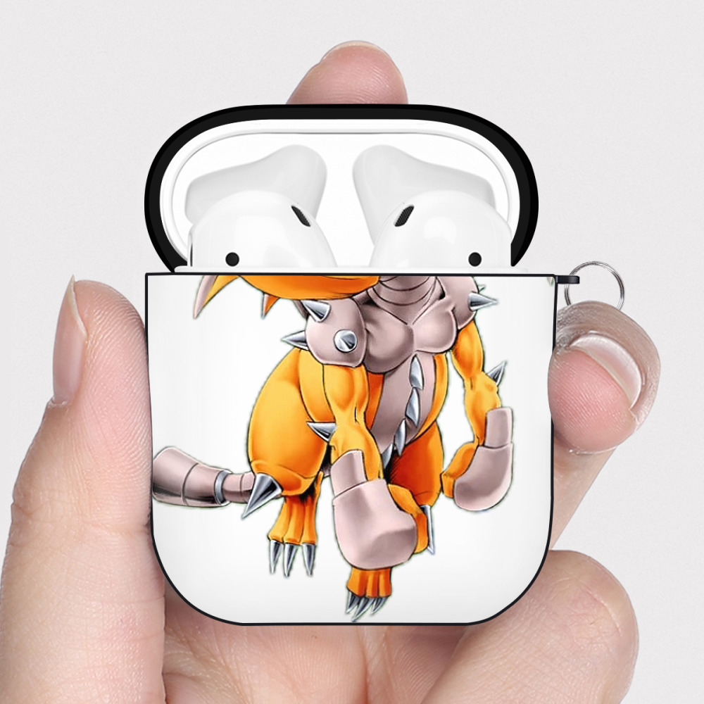 （画像用） 遊☆戯☆王 Yu-Gi-Oh! AirPods 第2世代保護ケース ハードシェル ブラック 耐衝撃・防指紋・カラビナ付き