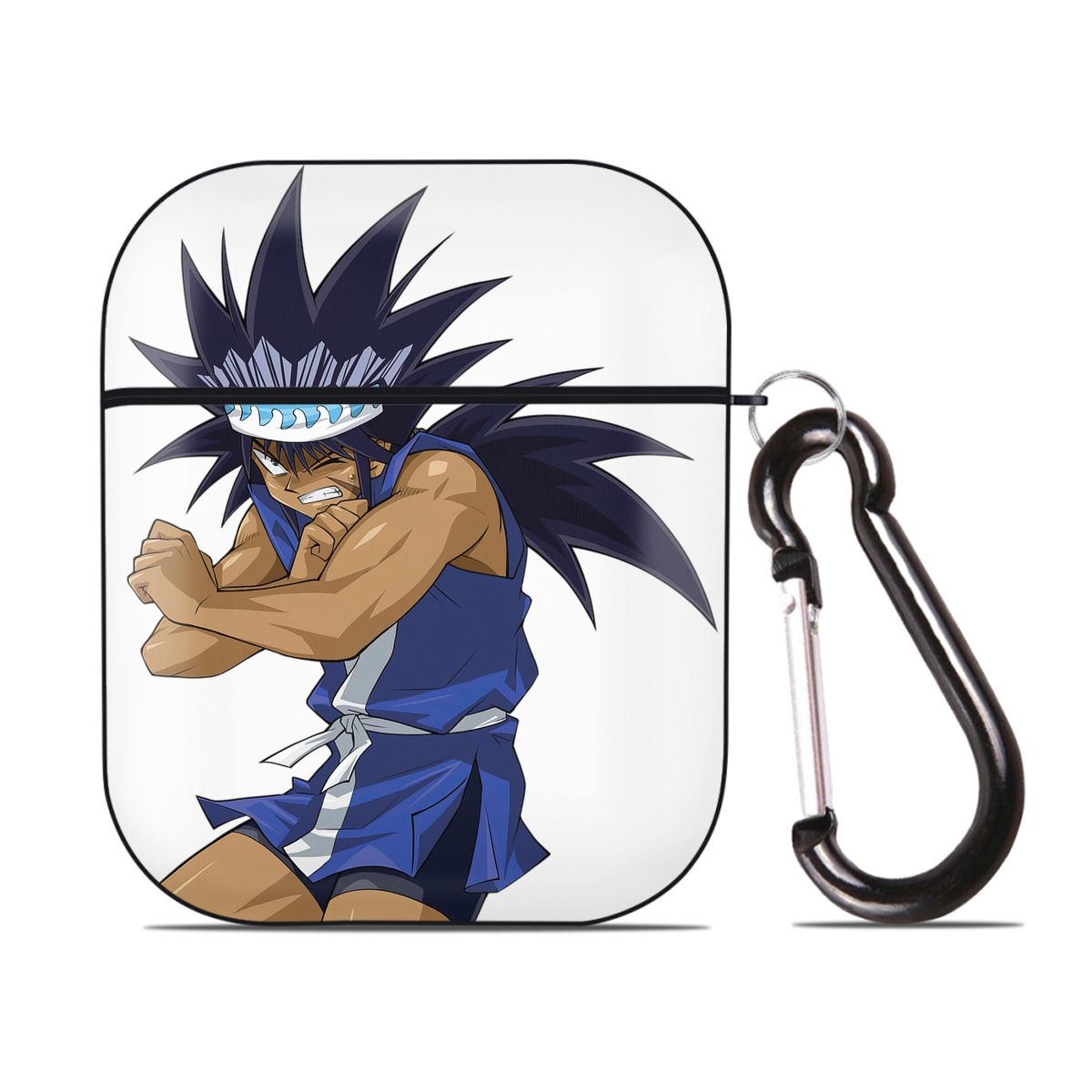 （画像用） 遊☆戯☆王 Yu-Gi-Oh! AirPods 第2世代保護ケース ハードシェル ブラック 耐衝撃・防指紋・カラビナ付き
