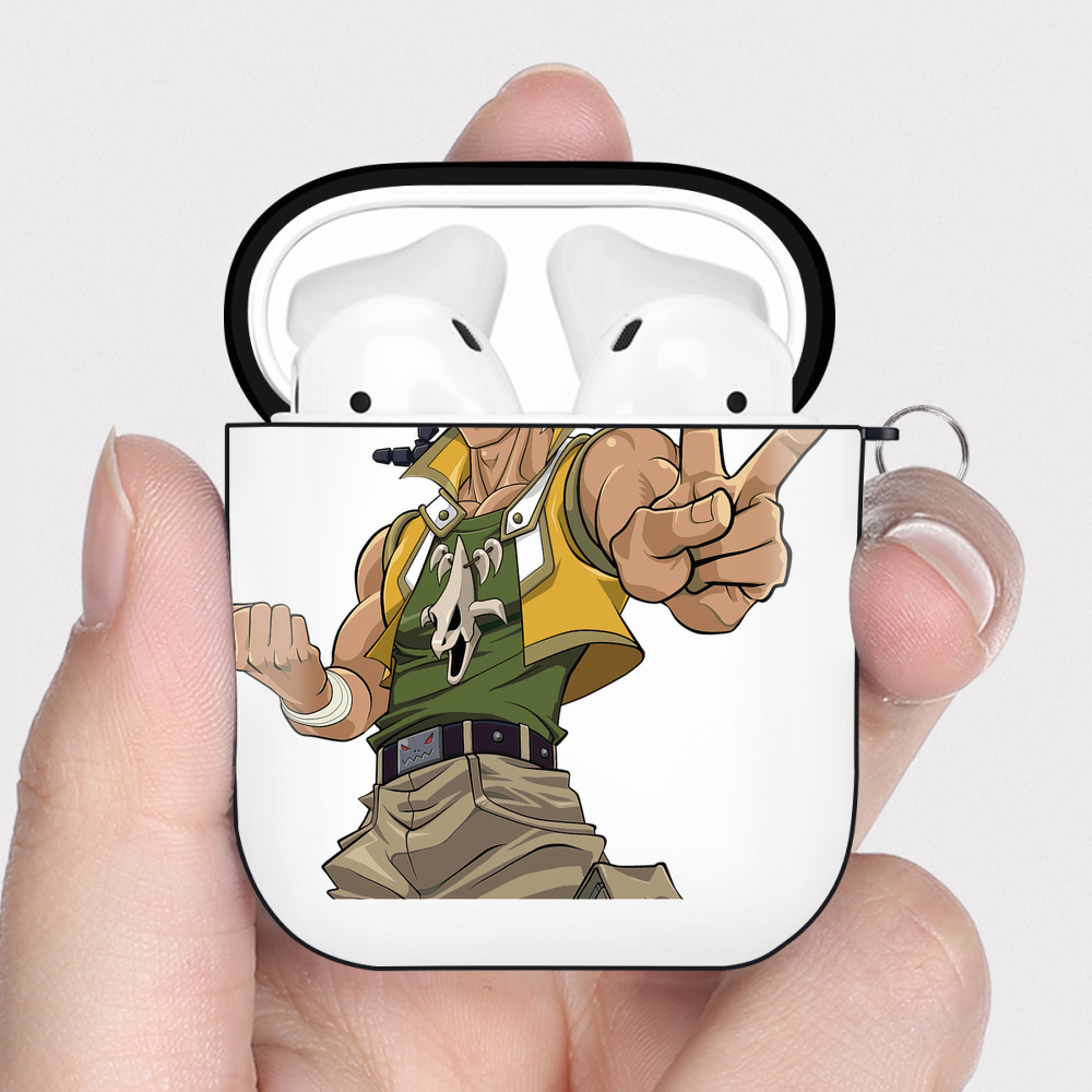 （画像用） 遊☆戯☆王 Yu-Gi-Oh! AirPods 第2世代保護ケース ハードシェル ブラック 耐衝撃・防指紋・カラビナ付き