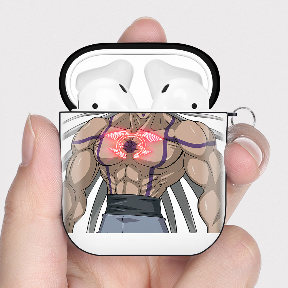 （画像用） 遊☆戯☆王 Yu-Gi-Oh! AirPods 第2世代保護ケース ハードシェル ブラック 耐衝撃・防指紋・カラビナ付き