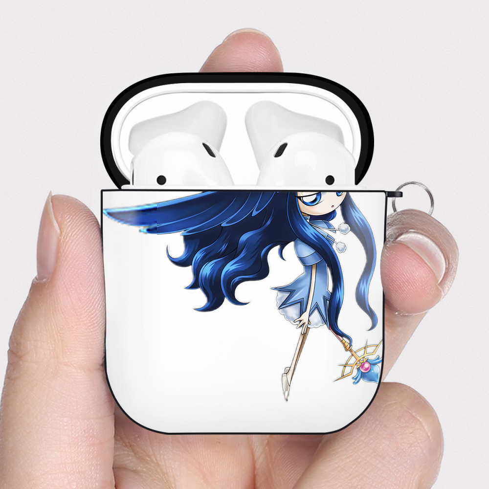 （画像用） 遊☆戯☆王 Yu-Gi-Oh! AirPods 第2世代保護ケース ハードシェル ブラック 耐衝撃・防指紋・カラビナ付き