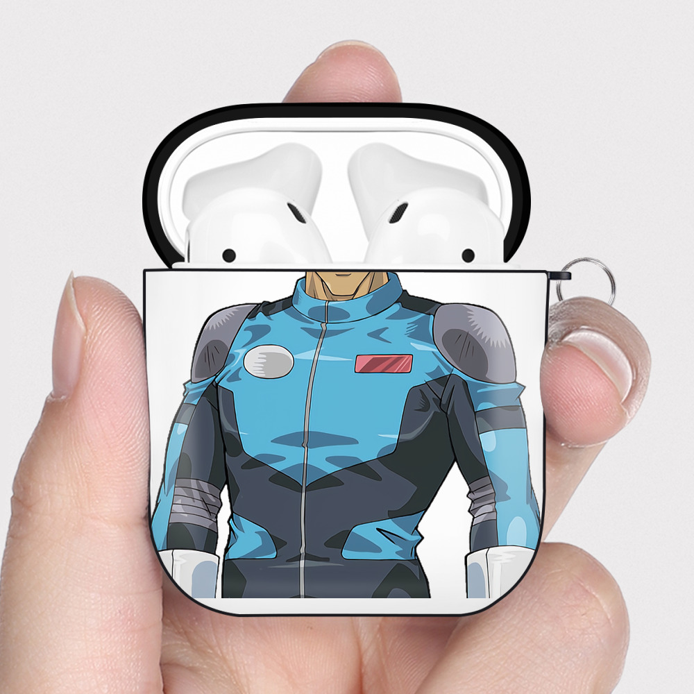 （画像用） 遊☆戯☆王 Yu-Gi-Oh! AirPods 第2世代保護ケース ハードシェル ブラック 耐衝撃・防指紋・カラビナ付き