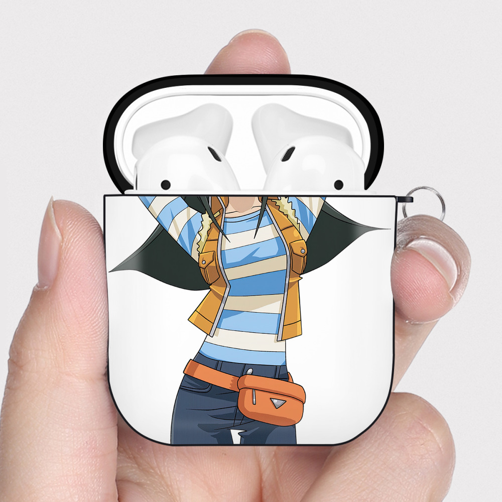 （画像用） 遊☆戯☆王 Yu-Gi-Oh! AirPods 第2世代保護ケース ハードシェル ブラック 耐衝撃・防指紋・カラビナ付き