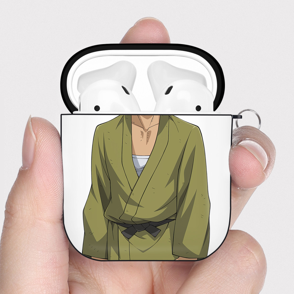 （画像用） 遊☆戯☆王 Yu-Gi-Oh! AirPods 第2世代保護ケース ハードシェル ブラック 耐衝撃・防指紋・カラビナ付き