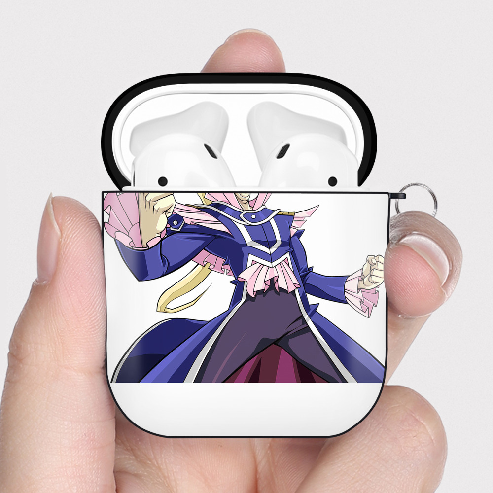（画像用） 遊☆戯☆王 Yu-Gi-Oh! AirPods 第2世代保護ケース ハードシェル ブラック 耐衝撃・防指紋・カラビナ付き