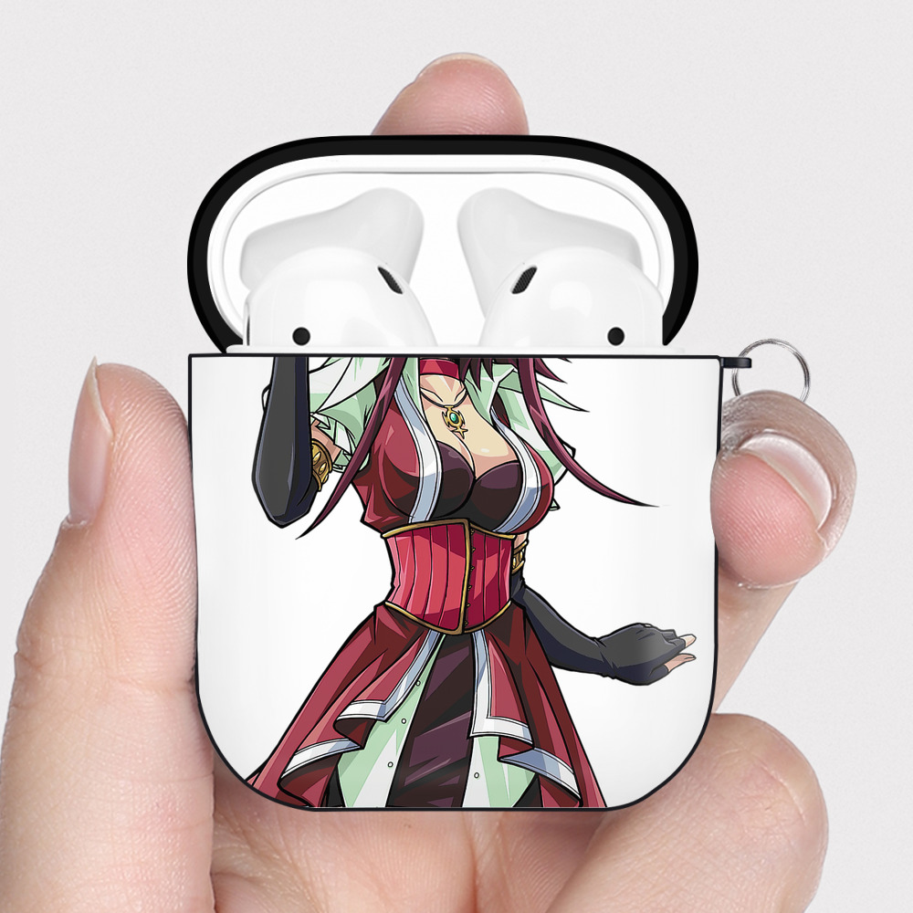 （画像用） 遊☆戯☆王 Yu-Gi-Oh! AirPods 第2世代保護ケース ハードシェル ブラック 耐衝撃・防指紋・カラビナ付き