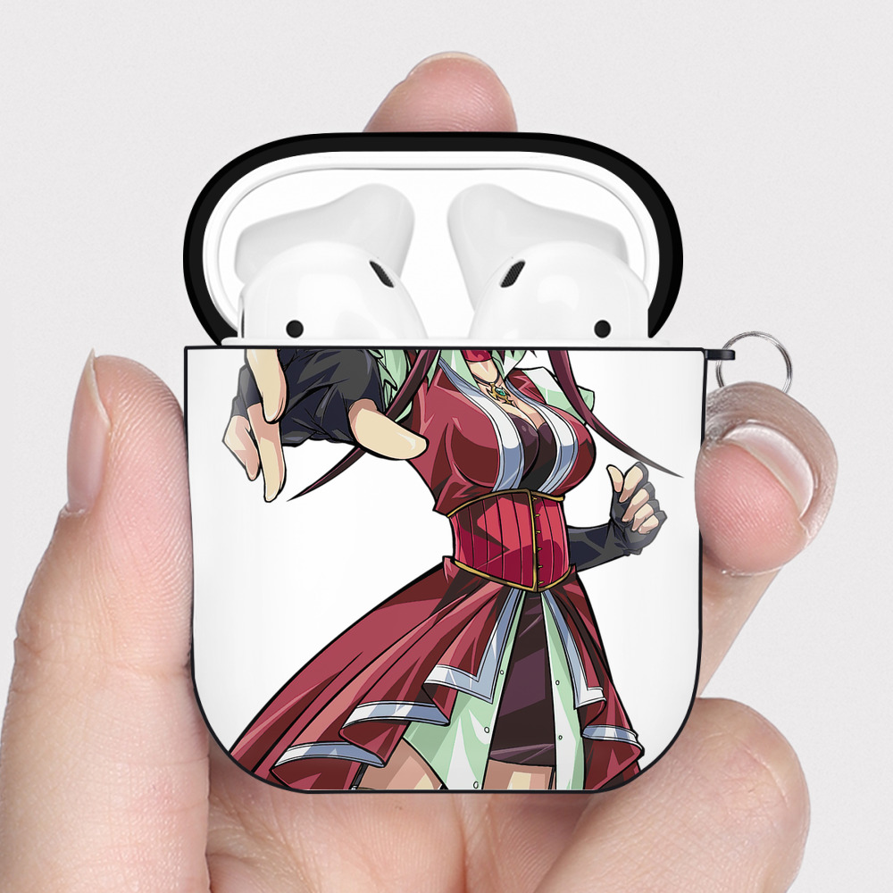 （画像用） 遊☆戯☆王 Yu-Gi-Oh! AirPods 第2世代保護ケース ハードシェル ブラック 耐衝撃・防指紋・カラビナ付き