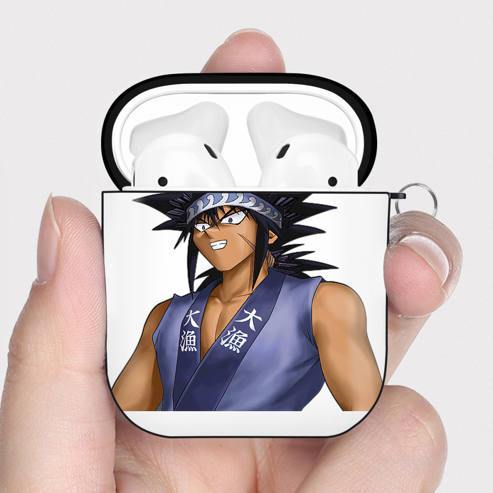 （画像用） 遊☆戯☆王 Yu-Gi-Oh! AirPods 第2世代保護ケース ハードシェル ブラック 耐衝撃・防指紋・カラビナ付き