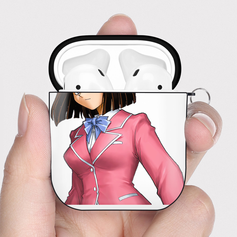 （画像用） 遊☆戯☆王 Yu-Gi-Oh! AirPods 第2世代保護ケース ハードシェル ブラック 耐衝撃・防指紋・カラビナ付き