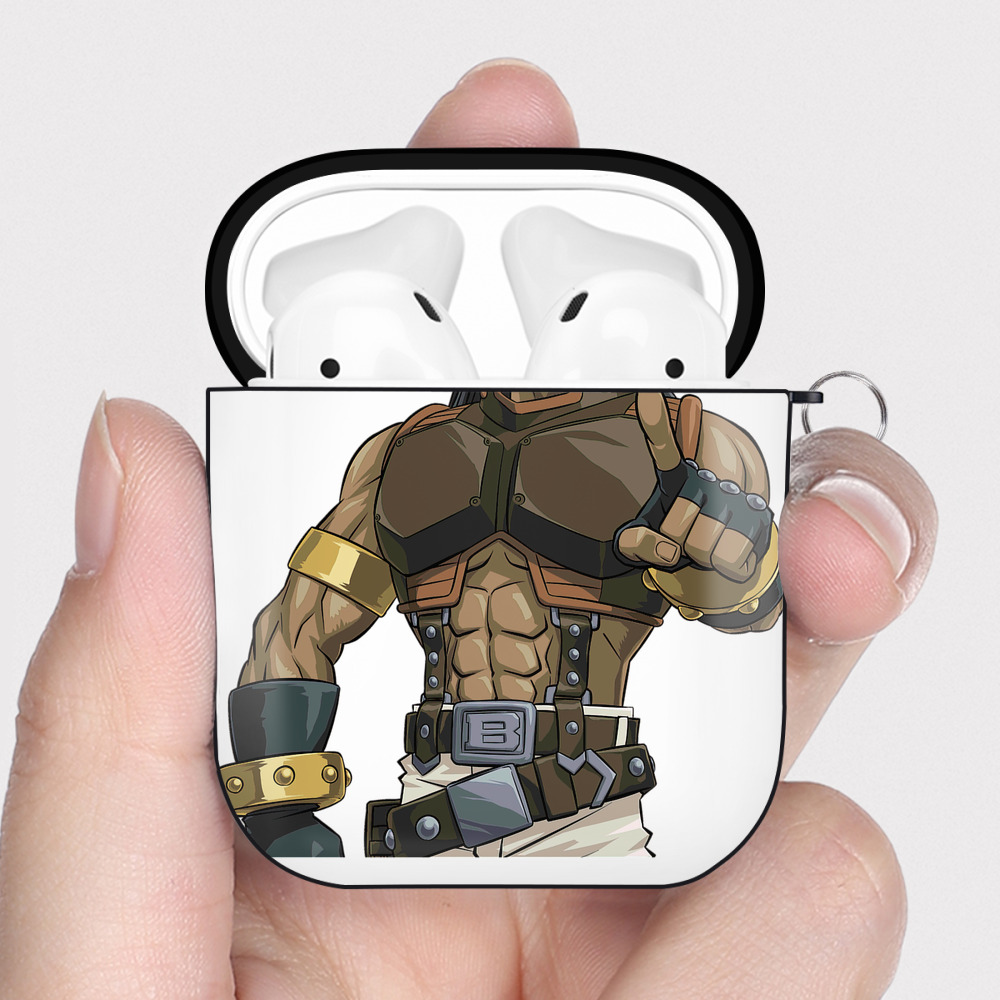 （画像用） 遊☆戯☆王 Yu-Gi-Oh! AirPods 第2世代保護ケース ハードシェル ブラック 耐衝撃・防指紋・カラビナ付き