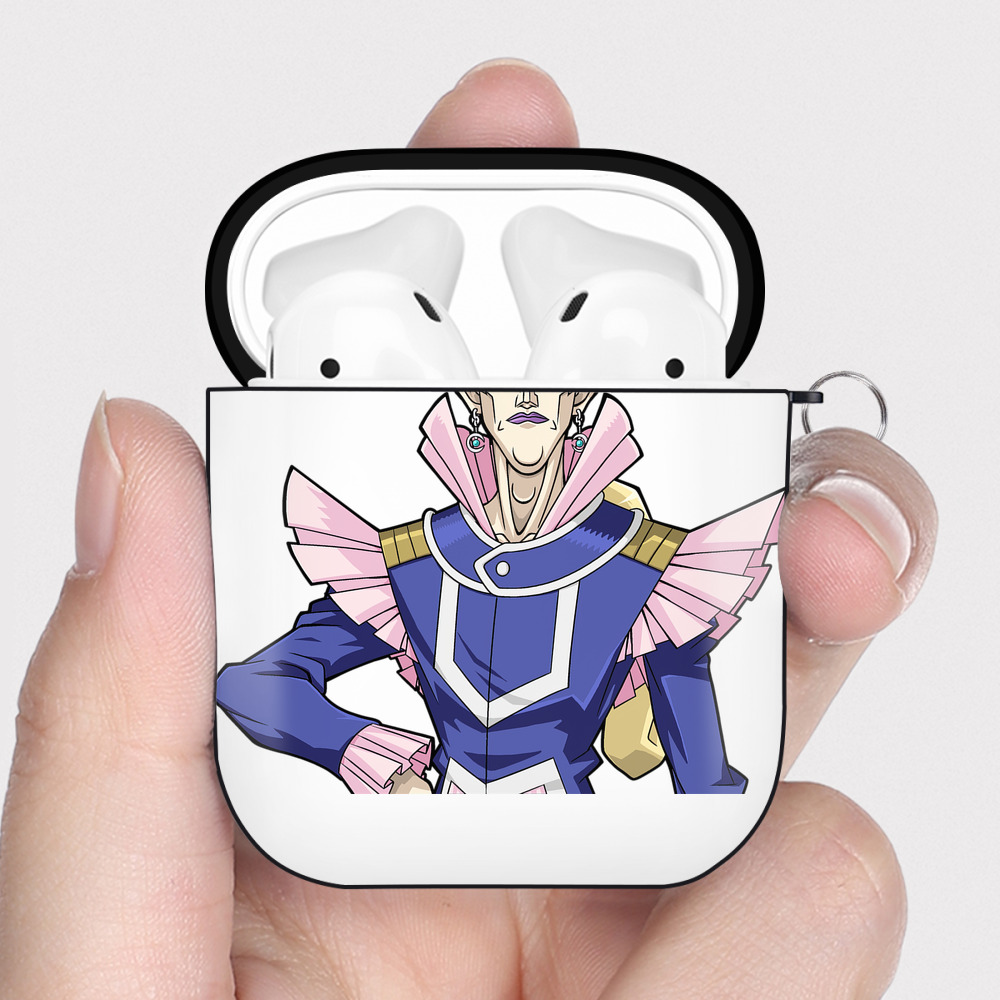 （画像用） 遊☆戯☆王 Yu-Gi-Oh! AirPods 第2世代保護ケース ハードシェル ブラック 耐衝撃・防指紋・カラビナ付き