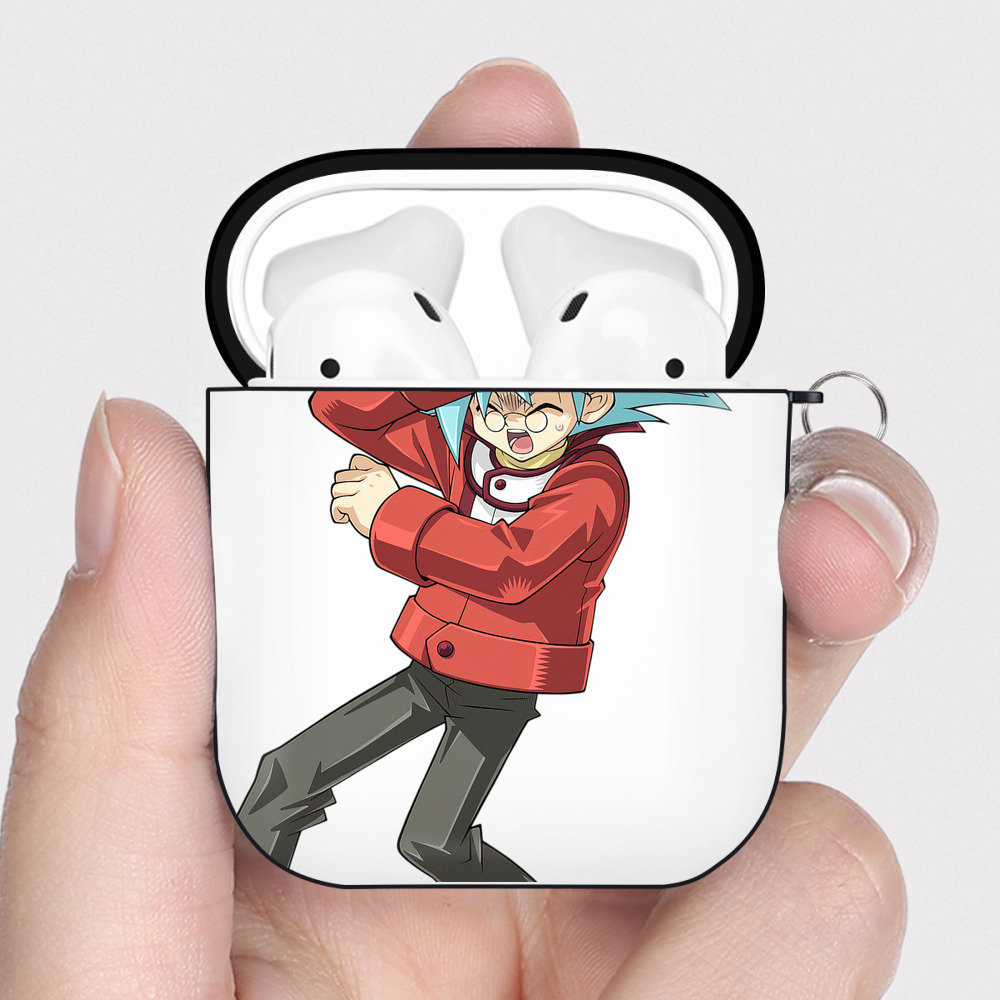 （画像用） 遊☆戯☆王 Yu-Gi-Oh! AirPods 第2世代保護ケース ハードシェル ブラック 耐衝撃・防指紋・カラビナ付き