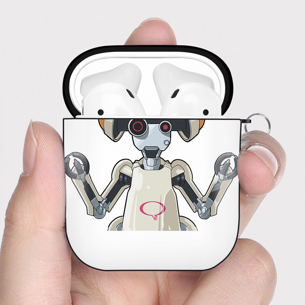 （画像用） 遊☆戯☆王 Yu-Gi-Oh! AirPods 第2世代保護ケース ハードシェル ブラック 耐衝撃・防指紋・カラビナ付き