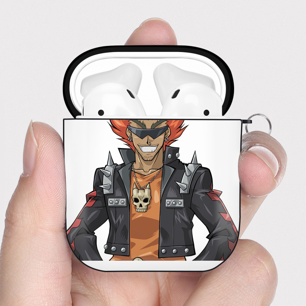 （画像用） 遊☆戯☆王 Yu-Gi-Oh! AirPods 第2世代保護ケース ハードシェル ブラック 耐衝撃・防指紋・カラビナ付き