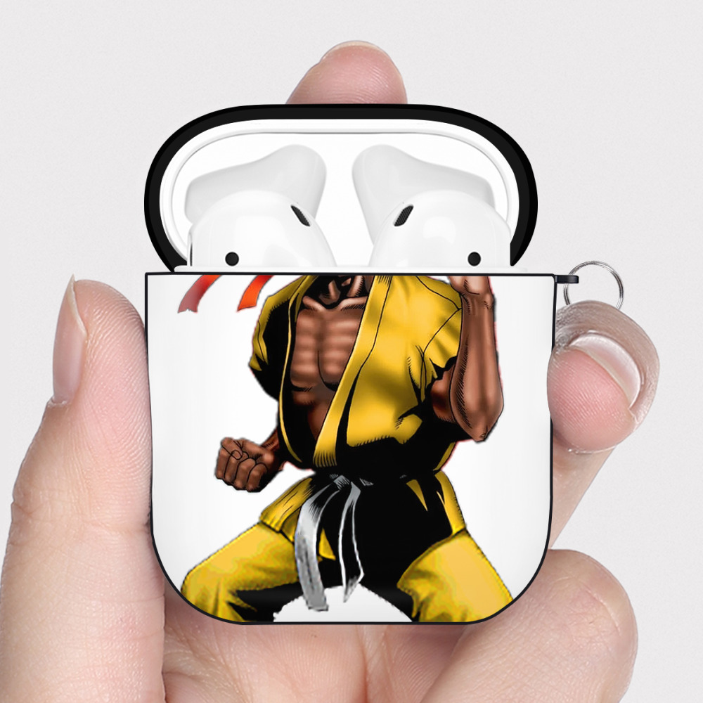 （画像用） 遊☆戯☆王 Yu-Gi-Oh! AirPods 第2世代保護ケース ハードシェル ブラック 耐衝撃・防指紋・カラビナ付き