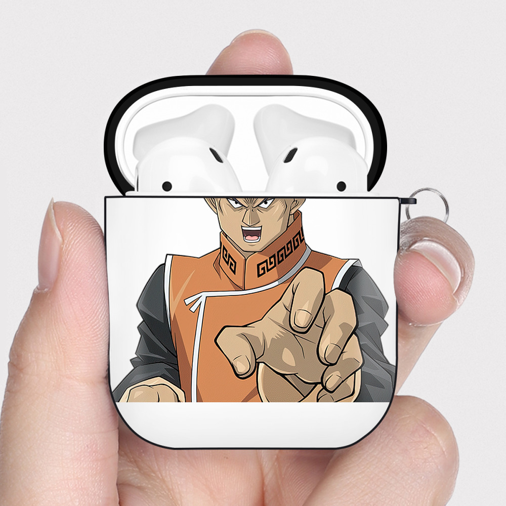 （画像用） 遊☆戯☆王 Yu-Gi-Oh! AirPods 第2世代保護ケース ハードシェル ブラック 耐衝撃・防指紋・カラビナ付き