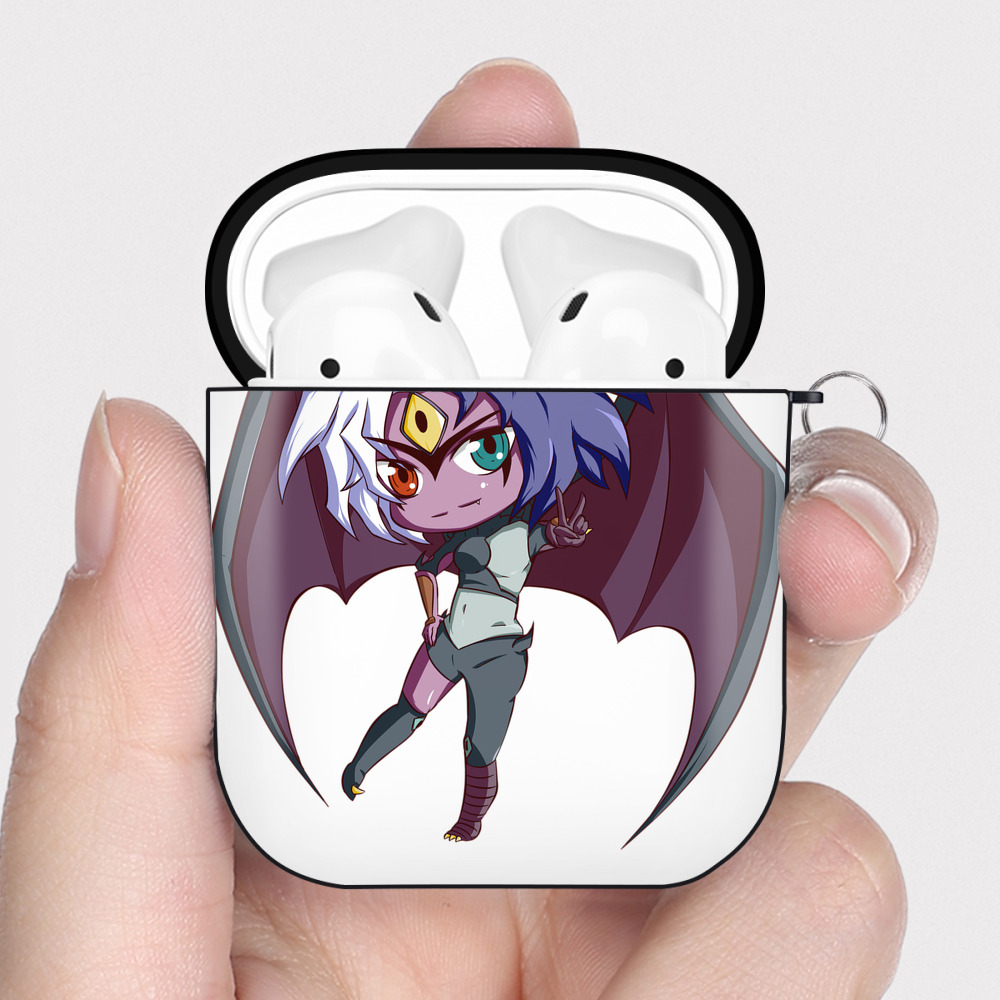 （画像用） 遊☆戯☆王 Yu-Gi-Oh! AirPods 第2世代保護ケース ハードシェル ブラック 耐衝撃・防指紋・カラビナ付き